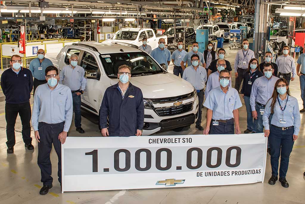 Chevrolet S10 completa 1 milhão de unidades produzidas em 25 anos