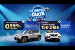 O Feirão de Seminovos Compra Certa – Safra Financeira acontece de 13 a 16 de agosto